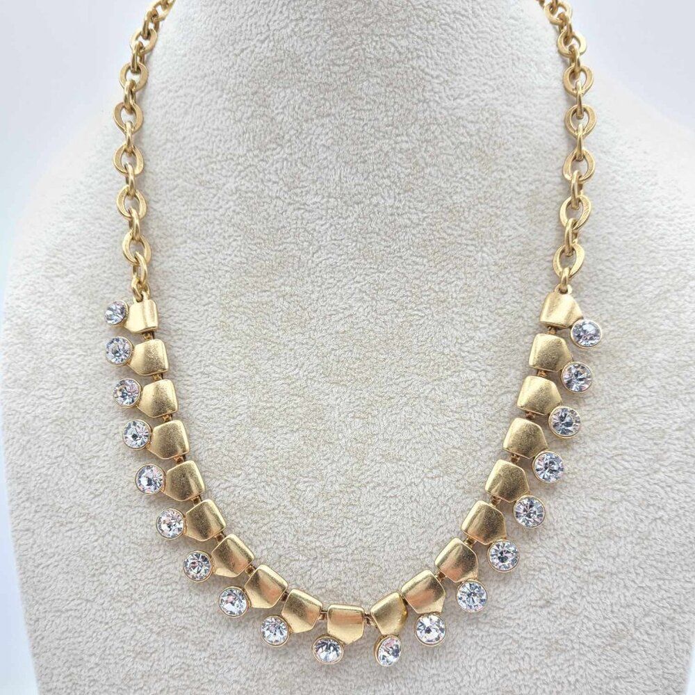 J Crew Clear Crystal Necklace